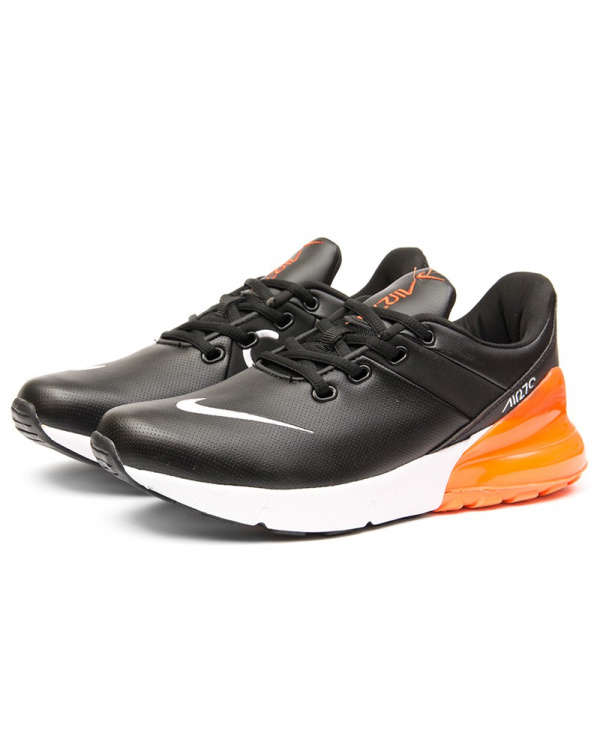 Чоловічі кросівки Nike Air Max 270 Premium чорні з помаранчевим