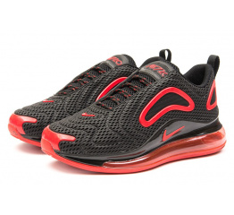 Мужские кроссовки Nike Air Max 720 черные с красным