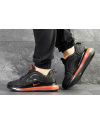 Чоловічі кросівки Nike Air Max 720 чорні з помаранчевим