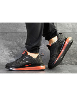 Мужские кроссовки Nike Air Max 720 черные с оранжевым