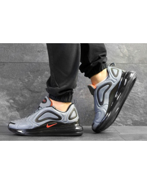 Чоловічі кросівки Nike Air Max 720 сірі з чорним