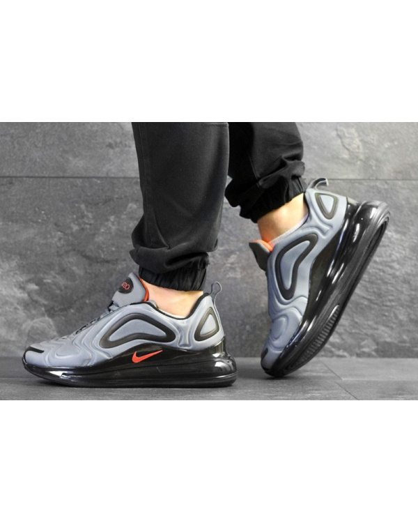 Чоловічі кросівки Nike Air Max 720 сірі з чорним