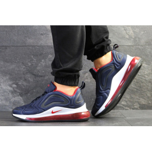 Мужские кроссовки Nike Air Max 720 темно-синие с белым и красным
