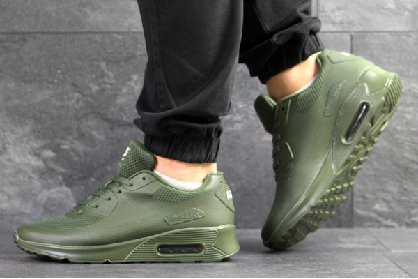 Мужские кроссовки Nike Air Max 90 Hyperfuse зеленые