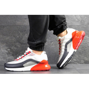 Мужские кроссовки Nike Air Max 95 + Max 270 белые с красным