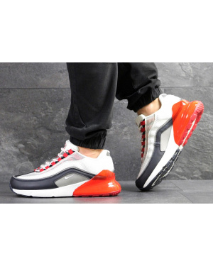 Чоловічі кросівки Nike Air Max 95 + Max 270 білі з червоним