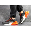 Мужские кроссовки Nike Air Max 95 + Max 270 черные с оранжевым