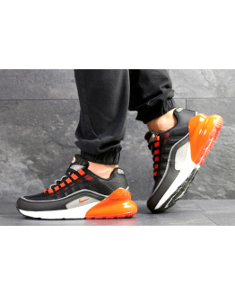 Чоловічі кросівки Nike Air Max 95 + Max 270 чорні з помаранчевим