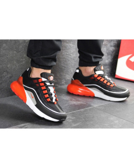 Чоловічі кросівки Nike Air Max 95 + Max 270 чорні з помаранчевим