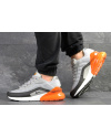 Чоловічі кросівки Nike Air Max 95 + Max 270 сірі з помаранчевим