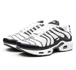 Мужские кроссовки Nike Air Max Plus TN белые с черным
