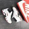 Купить Мужские кроссовки Nike Air Max Plus TN белые с красным