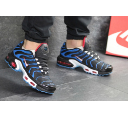Купить Мужские кроссовки Nike Air Max Plus TN черные с голубым в Украине