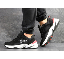 Мужские кроссовки Nike M2K Tekno черные с белым и красным