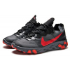 Мужские кроссовки Nike React Element 87 темно-серые с красным