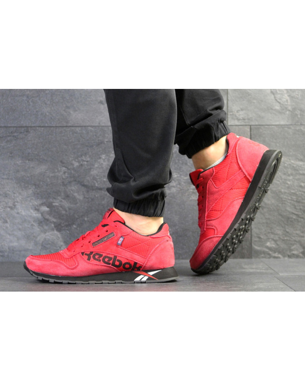 Мужские кроссовки Reebok Classic Leather MU красные