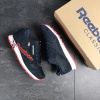 Купить Мужские кроссовки Reebok Classic Leather MU темно-синие с красным