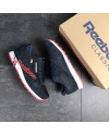 Купить Чоловічі кросівки Reebok Classic Leather MU темно-сині з червоним