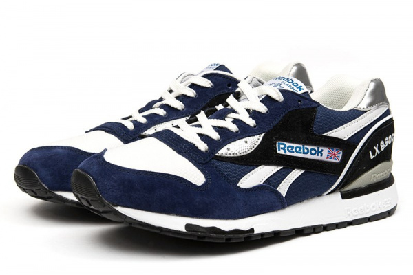 Мужские кроссовки Reebok LX 8500 темно-синие с белым