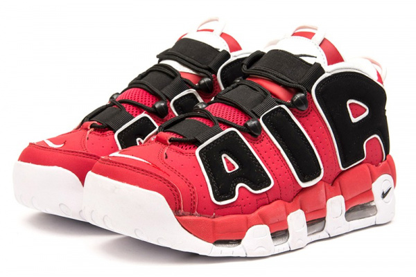 Мужские высокие кроссовки Nike Air More Uptempo '96 Premium красные