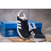 Купить Женские кроссовки Adidas Gazelle темно-синие с белым