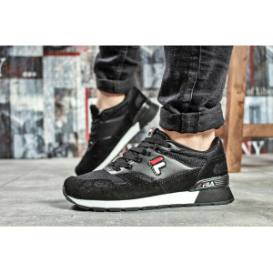 Купить Женские кроссовки Fila черные с белым