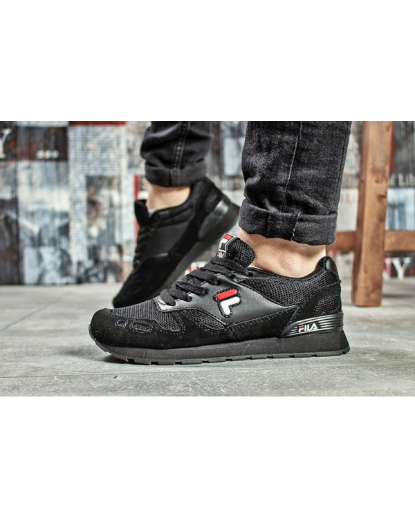 Женские кроссовки Fila черные