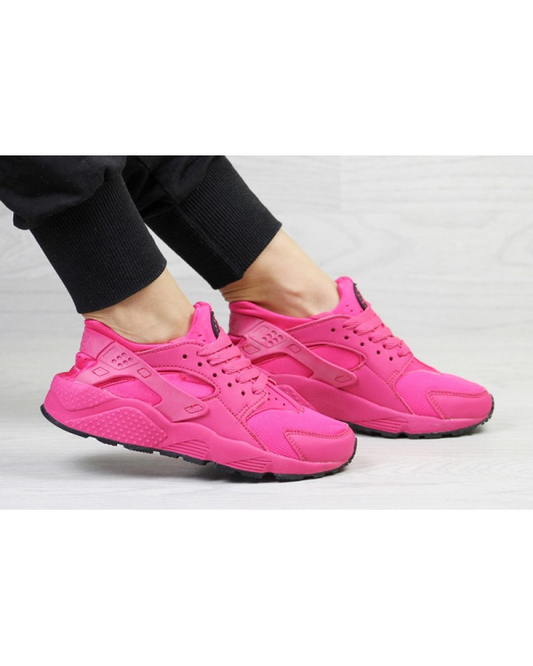 Женские кроссовки Nike Air Huarache малиновые
