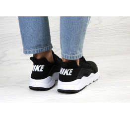 Женские кроссовки Nike Air Huarache Run Ultra черные с белым