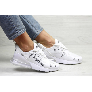 Женские кроссовки Nike Air Max 270 x Supreme белые