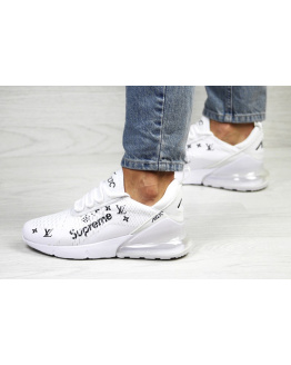 Жіночі кросівки Nike Air Max 270 x Supreme білі