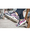 Купить Женские кроссовки Nike Air Max 720 серые с малиновым