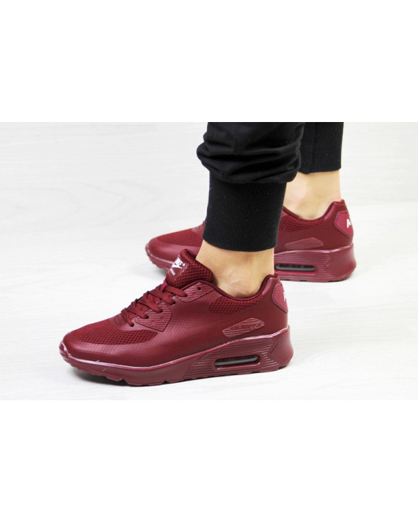 Жіночі кросівки Nike Air Max 90 Hyperfuse бордові