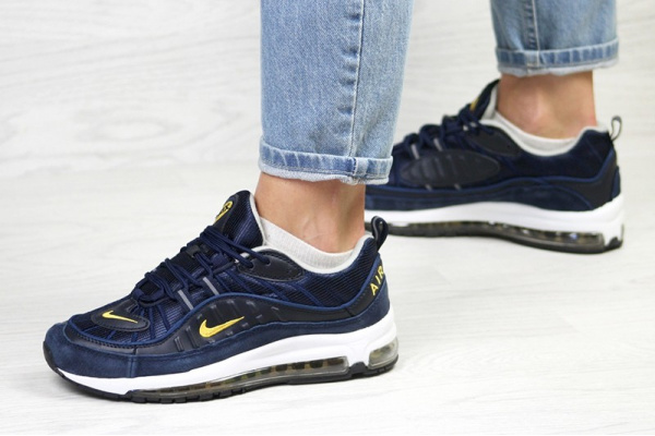 Женские кроссовки Nike Air Max 98 темно-синие