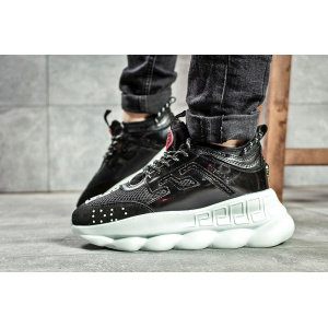 Женские кроссовки Versace Chain Reaction Sneakers черные