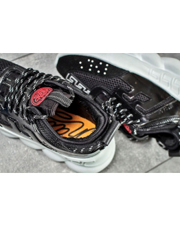 Женские кроссовки Versace Chain Reaction Sneakers черные