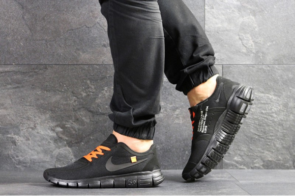 Мужские кроссовки Nike Free 5.0 x Off-White черные