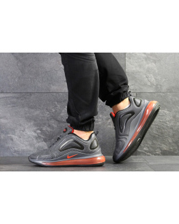 Мужские кроссовки Nike Air Max 720 серые с оранжевым