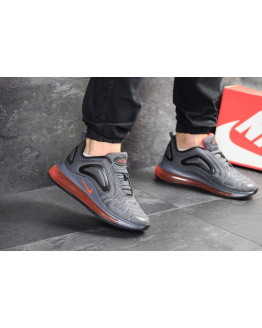 Мужские кроссовки Nike Air Max 720 серые с оранжевым