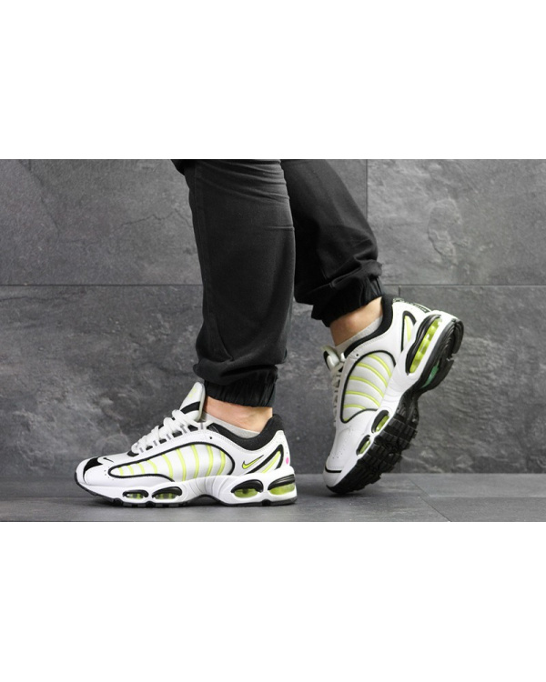 Мужские кроссовки Nike Air Max Tailwind 4 белые с неоновым