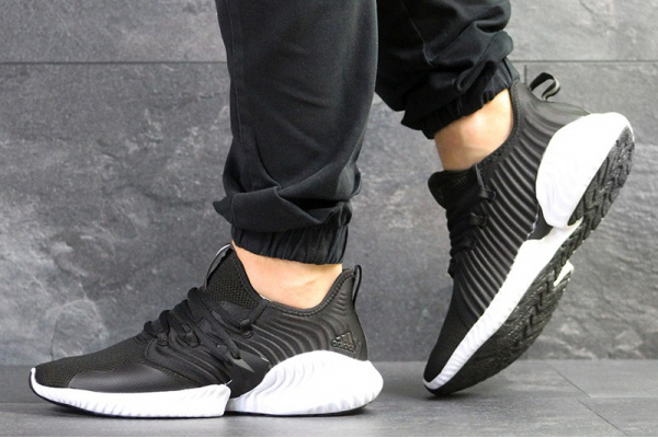 Мужские кроссовки Adidas Alphabounce Instinct CC черные с белым