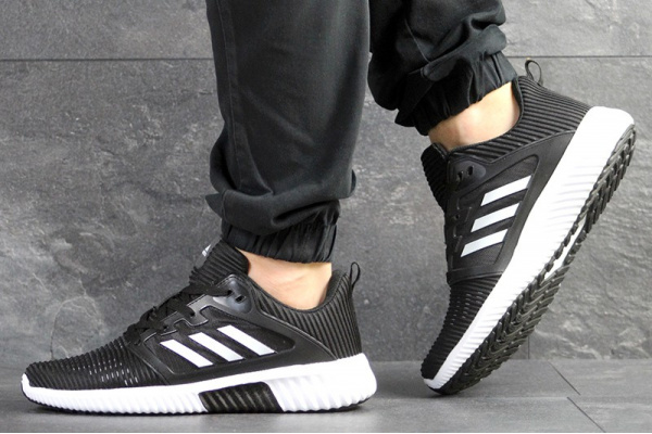 Мужские кроссовки Adidas Climacool Cm черные с белым