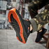 Купить Мужские кроссовки Adidas Cloudfoam черные с оранжевым