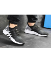 Купить Чоловічі кросівки Adidas EQT Support Mid ADV Primeknit чорні с светло-серым