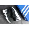Мужские кроссовки Adidas EQT Support Mid ADV Primeknit черные с светло-серым