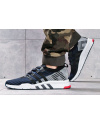 Чоловічі кросівки Adidas EQT Support Mid ADV Primeknit темно-сині з чорним