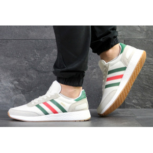 Чоловічі кросівки Adidas Iniki білі з зеленим