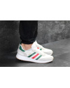 Купить Мужские кроссовки Adidas Iniki белые с зеленым