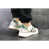 Купить Мужские кроссовки Adidas Iniki белые с зеленым