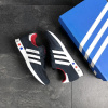 Купить Мужские кроссовки Adidas LA Trainer темно-синие с белым